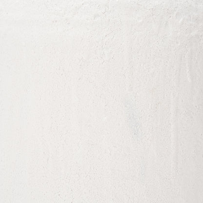 Karakum I Short White Textured Ceramic Vase