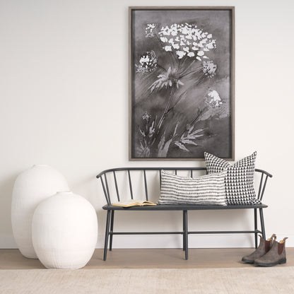 Karakum I Short White Textured Ceramic Vase