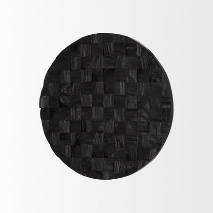 Into the Abyss I Dark Brown Wood 24" Wall Decor