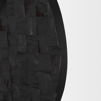 Into the Abyss I Dark Brown Wood 24" Wall Decor