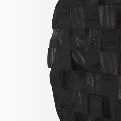 Into the Abyss I Dark Brown Wood 24" Wall Decor