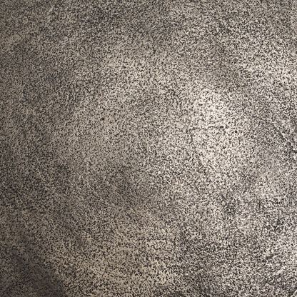 Randy Textured Silver Nickel Cast Aluminum Metal Accent Table