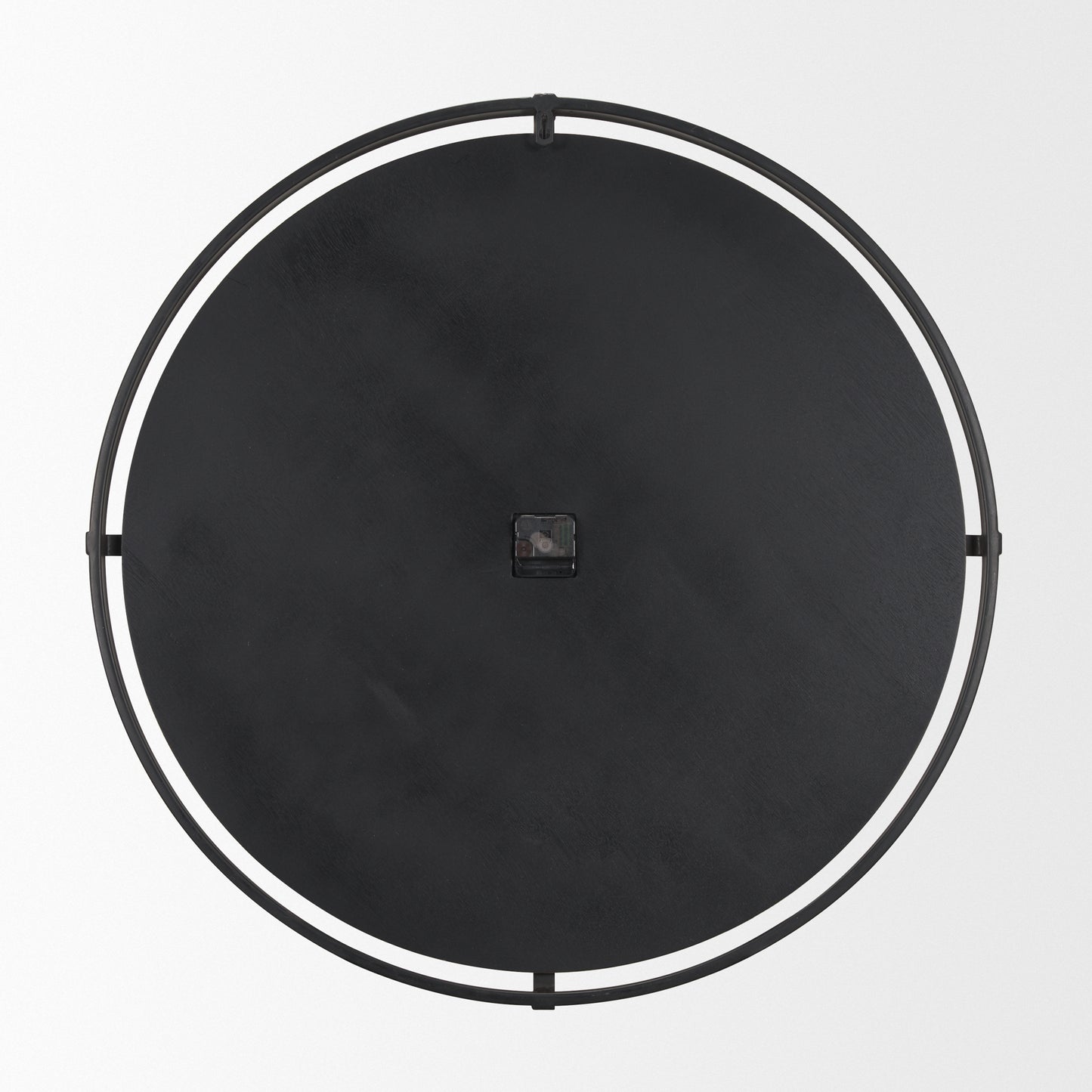 Rani Matte Black Metal w/ Wood Wall Clock