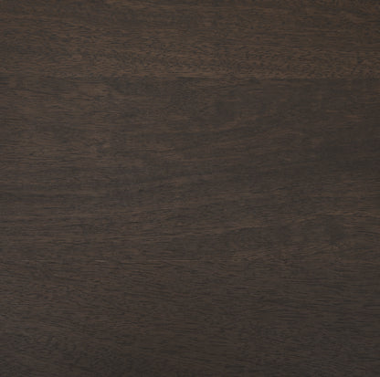 Romi Dark Brown Wood w/ Bottom Shelf Oval Coffee Table