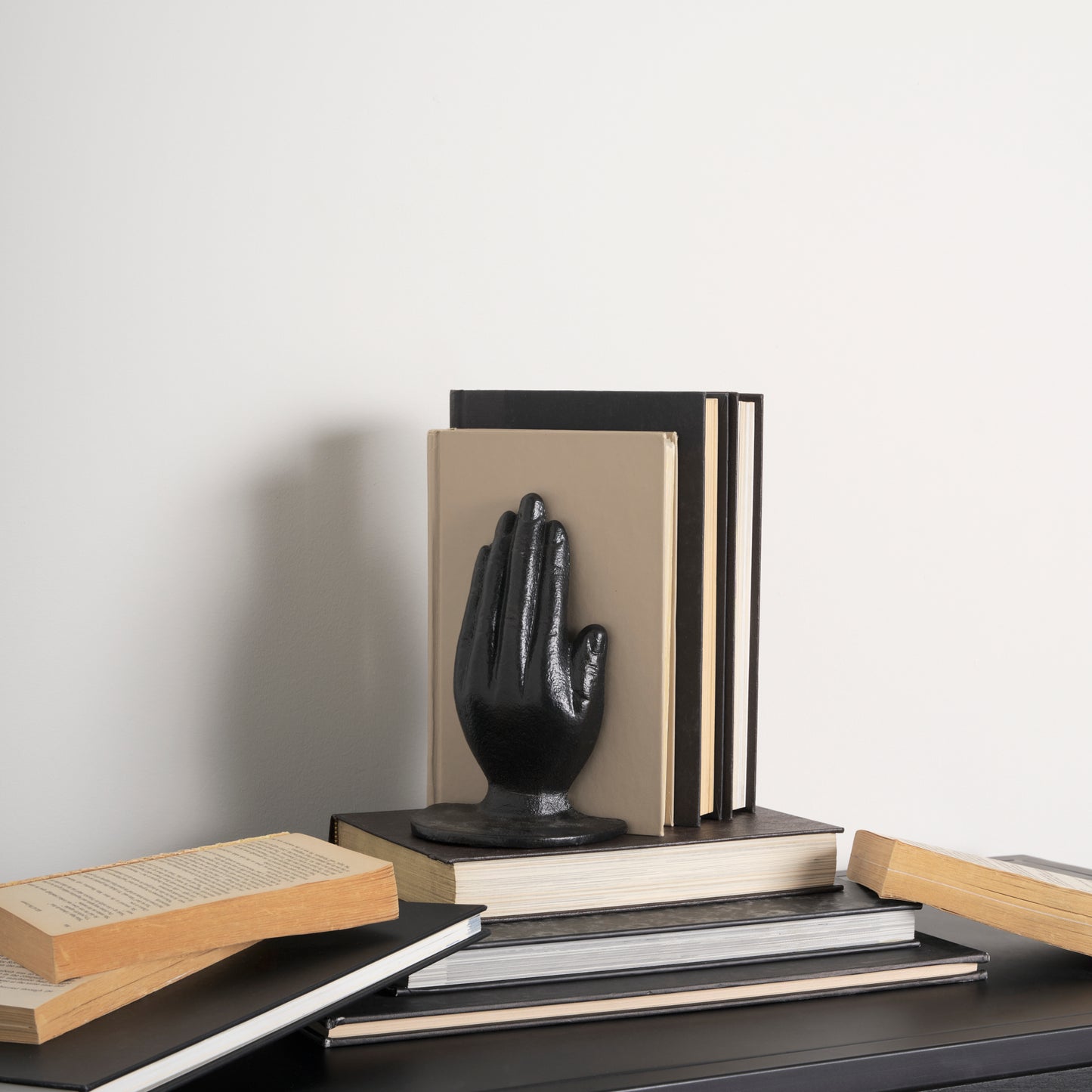 Praying Hands Bronze Cast Iron Book Ends