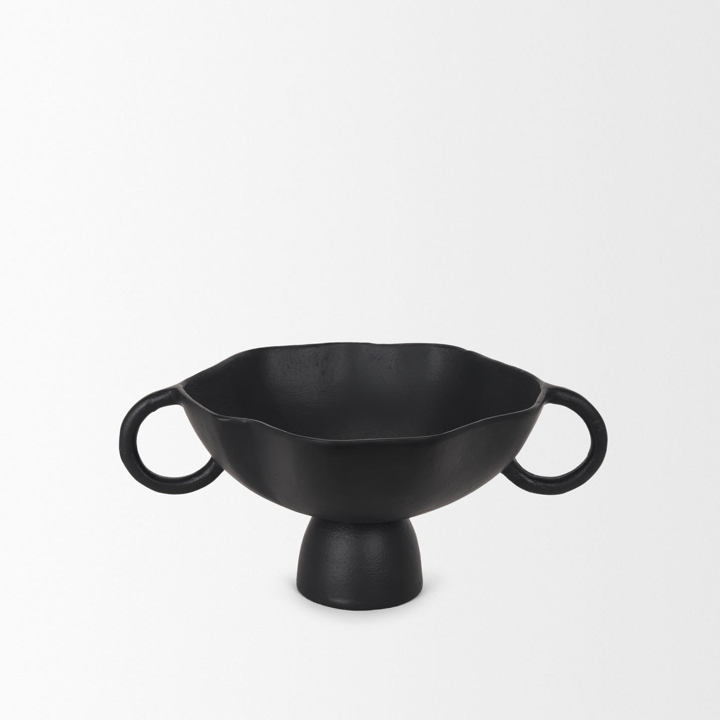Radka Small Matte Black Metal Decorative Bowl