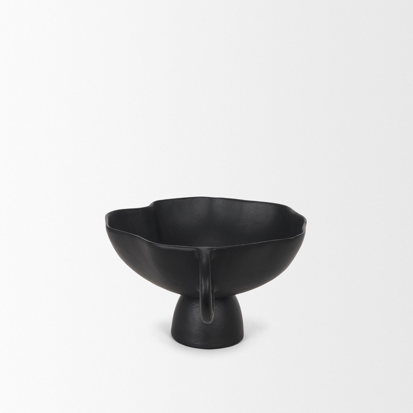 Radka Small Matte Black Metal Decorative Bowl