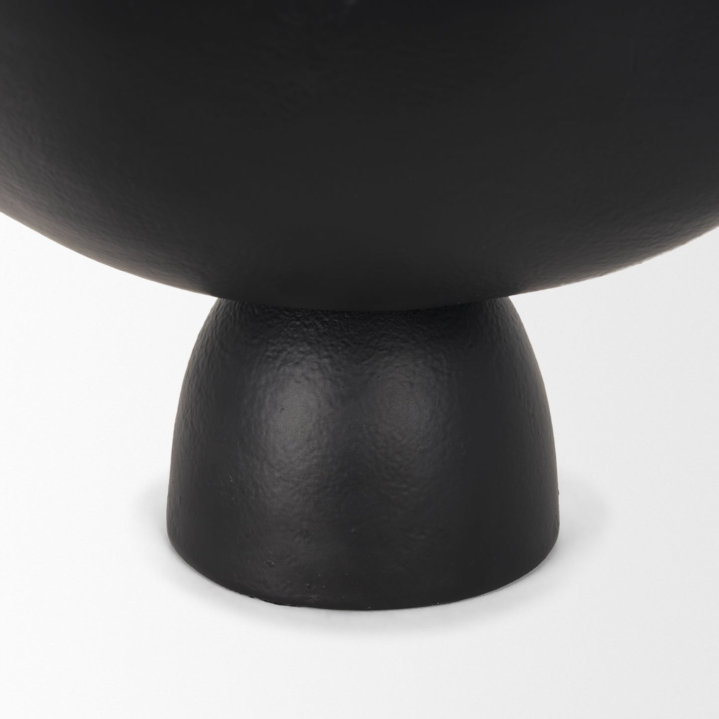 Radka Small Matte Black Metal Decorative Bowl