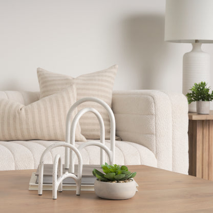 Springe White & Gray Speckled Arch Decorative Object (Set of 2)