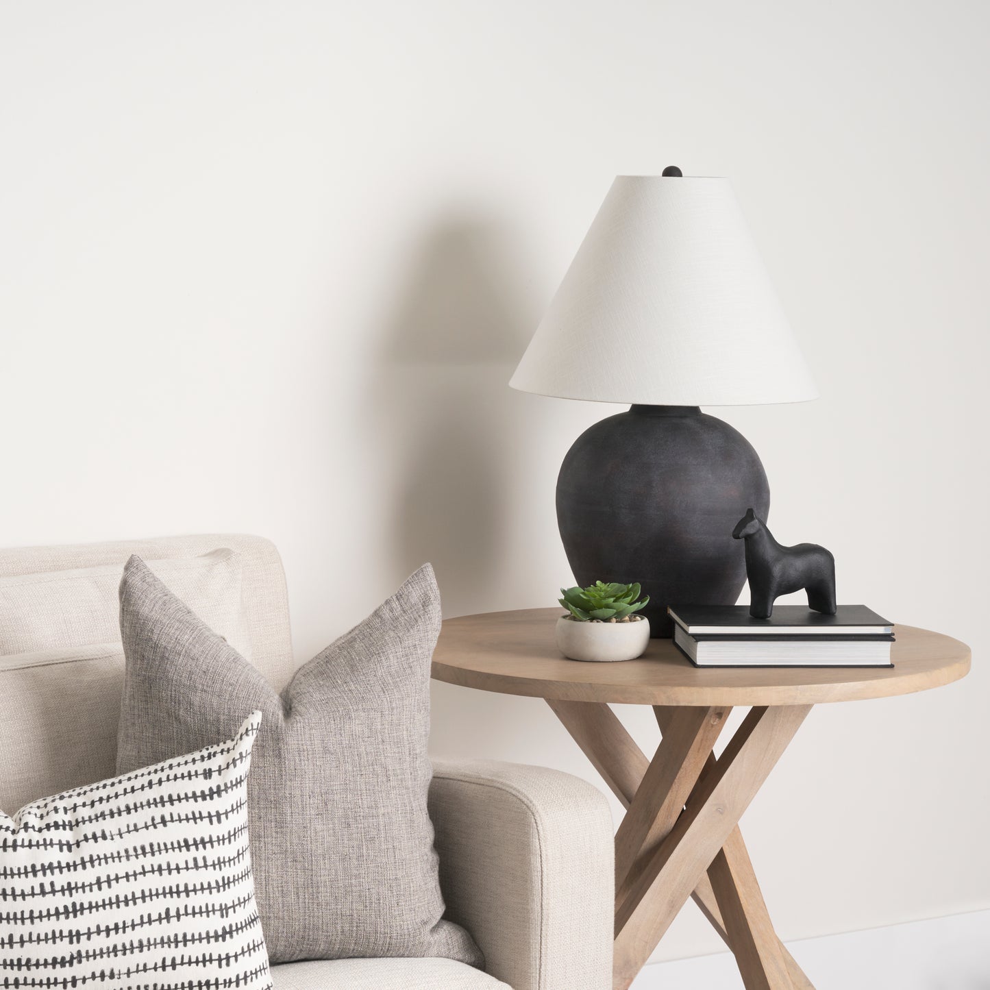 Sphynx II 7L x 2W Black Cast Aluminum Horse Shaped Object