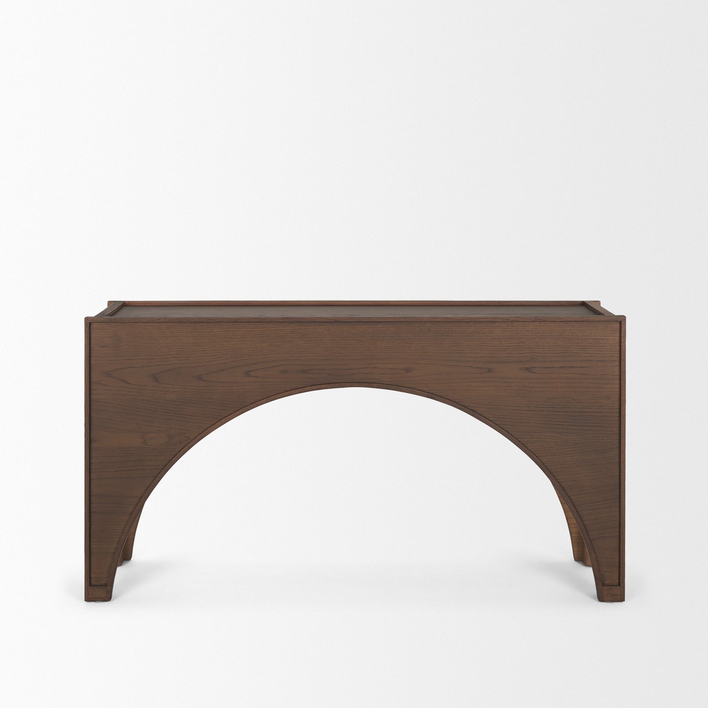 Laraya Dark Brown Wood Arched Console Table