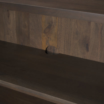 Heera Dark Brown Diamond Motif w/ Shelf Accent Cabinet