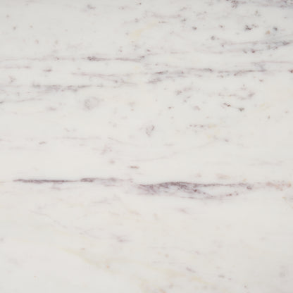 Bianca Dark Brown Wood w/ Marble Round Top Coffee Table