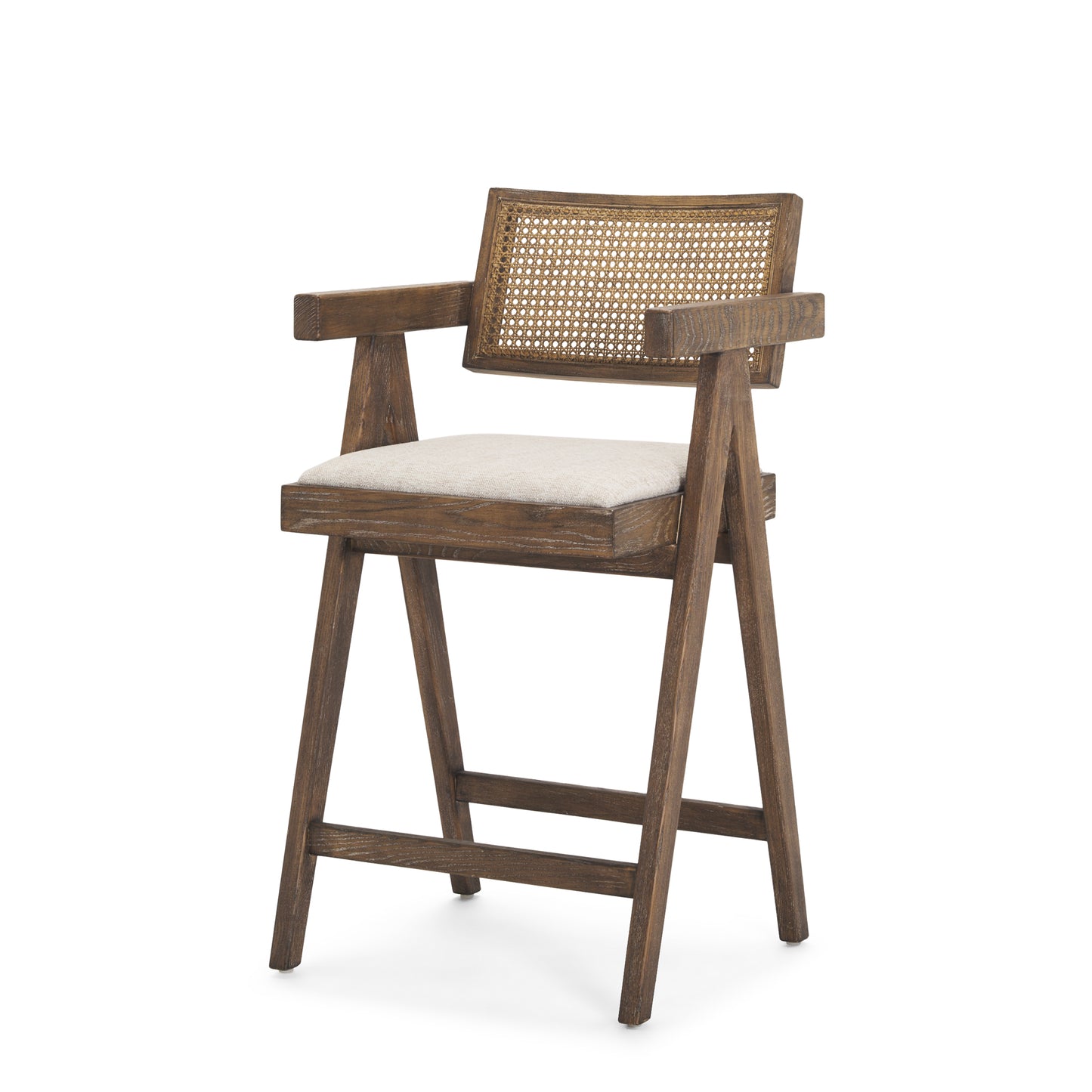 Indie Medium Brown w/ Cane Counter Stool