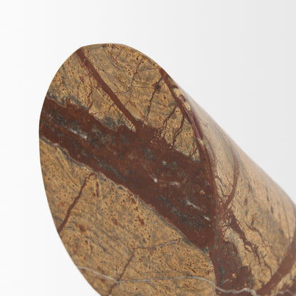Rahima Brown Forest Marble Angled Bookends