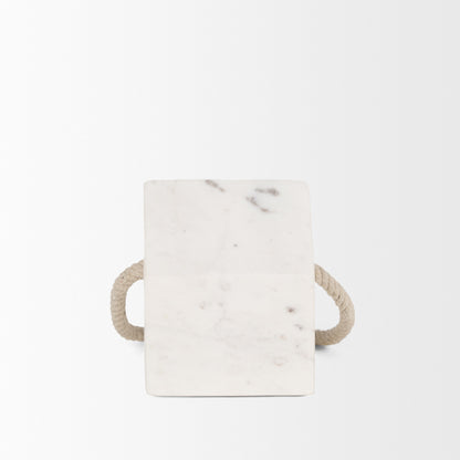 Raena White Marble House Door Stopper