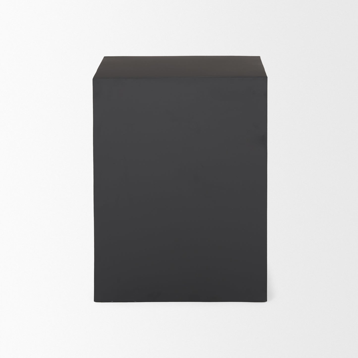 Sobi Matte Black Square Metal Side Table