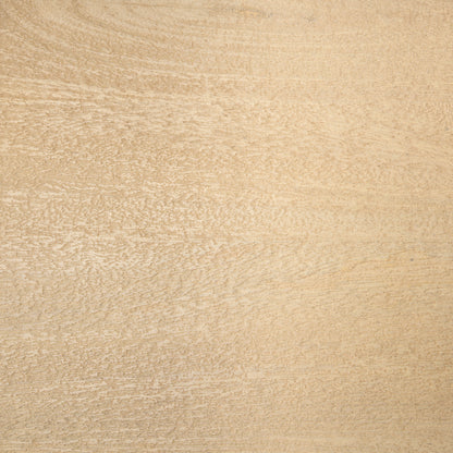 Sekou Light Brown Wooden Craftsman Bench