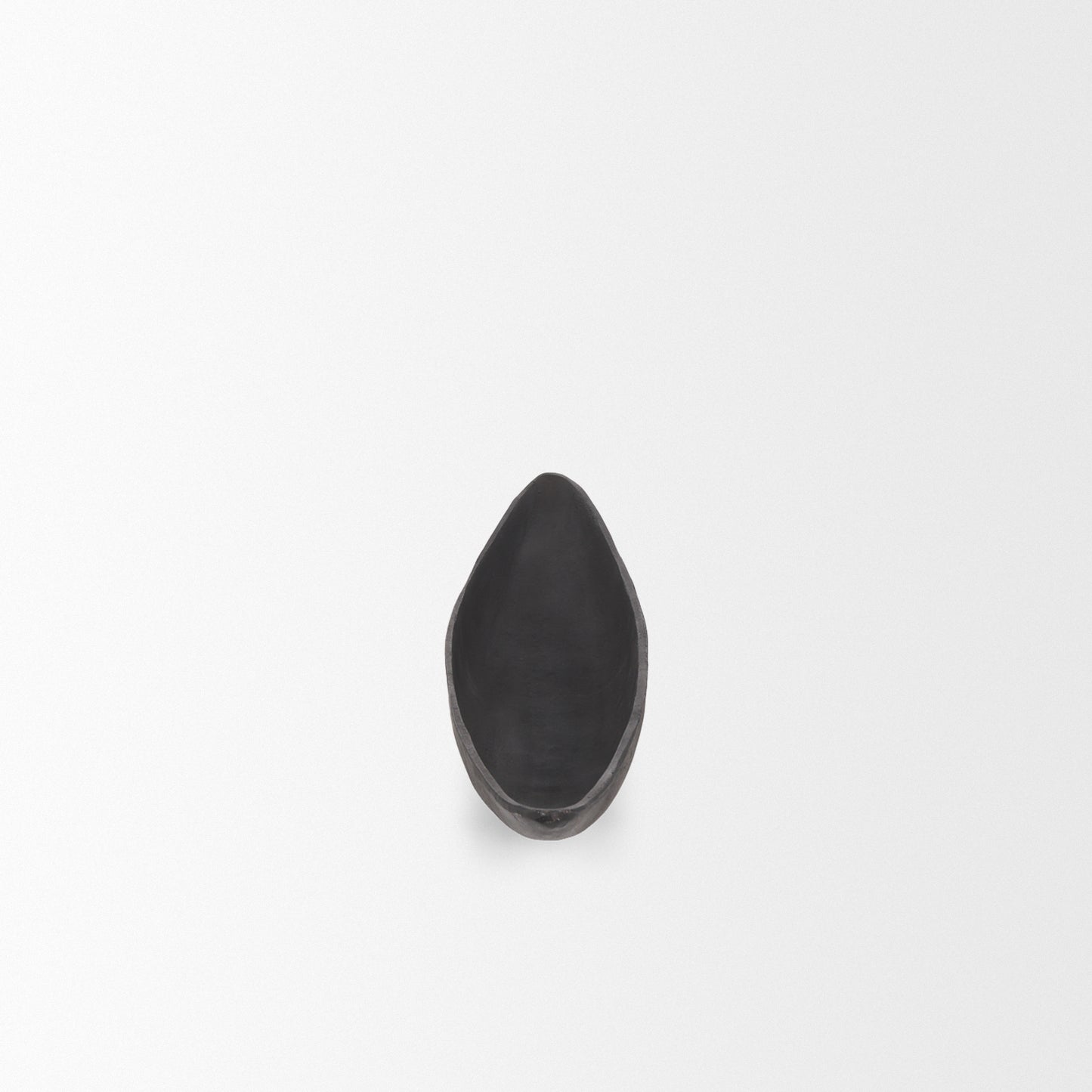 Piero Small Matte Black Metal Decorative Bowl