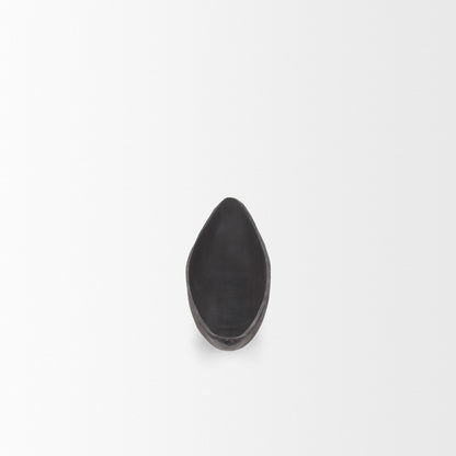 Piero Small Matte Black Metal Decorative Bowl