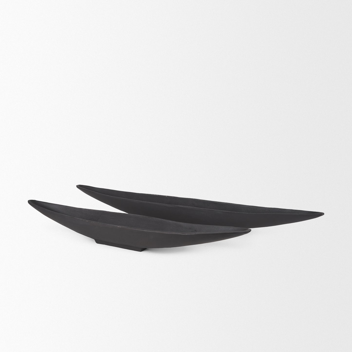Piero Small Matte Black Metal Decorative Bowl