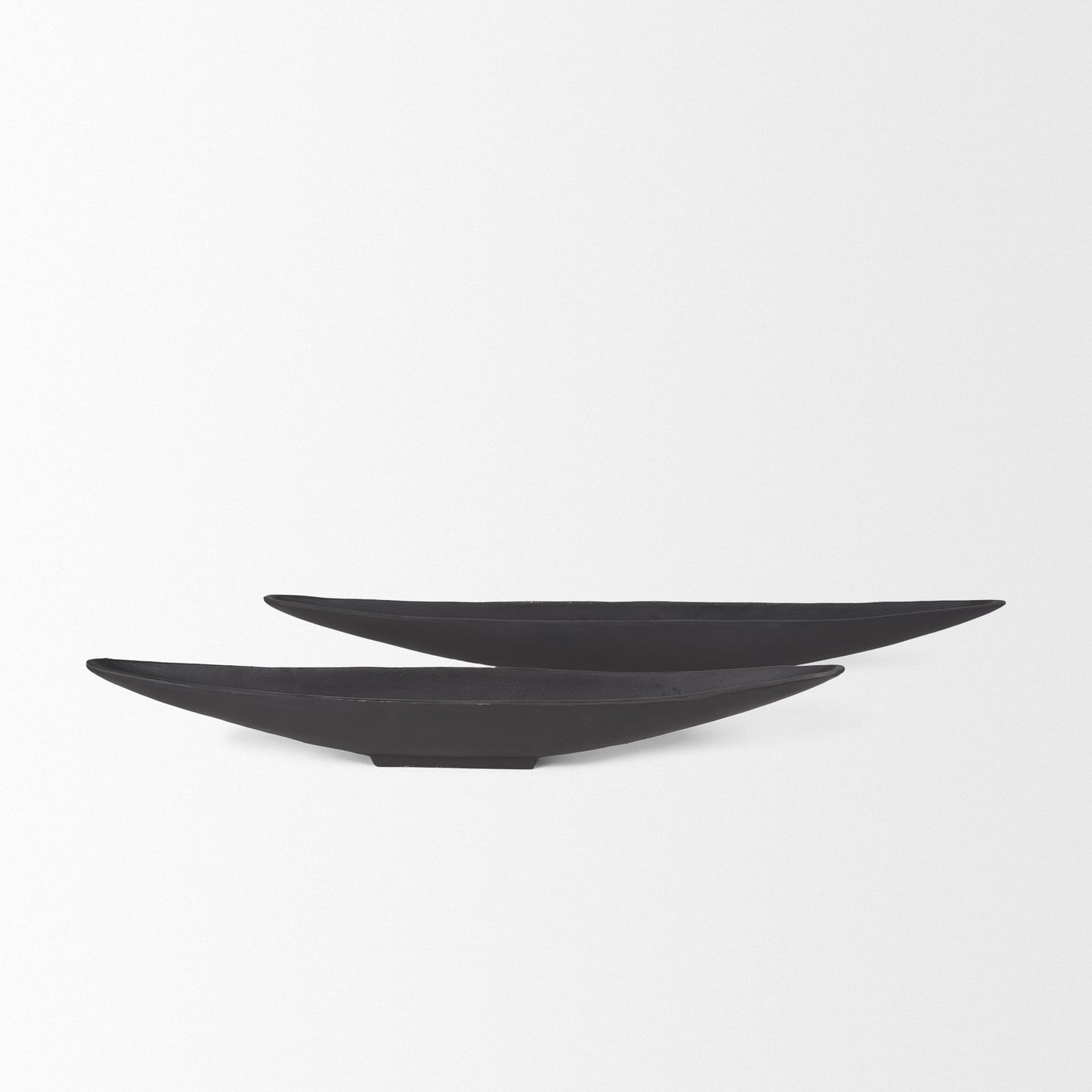 Piero Small Matte Black Metal Decorative Bowl