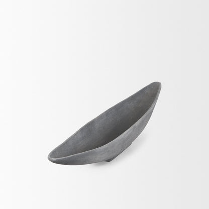 Piero Small Concrete Finished Metal Decorative Bowl