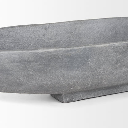 Piero Small Concrete Finished Metal Decorative Bowl