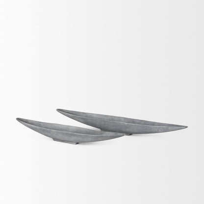 Piero Small Concrete Finished Metal Decorative Bowl