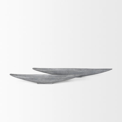 Piero Small Concrete Finished Metal Decorative Bowl