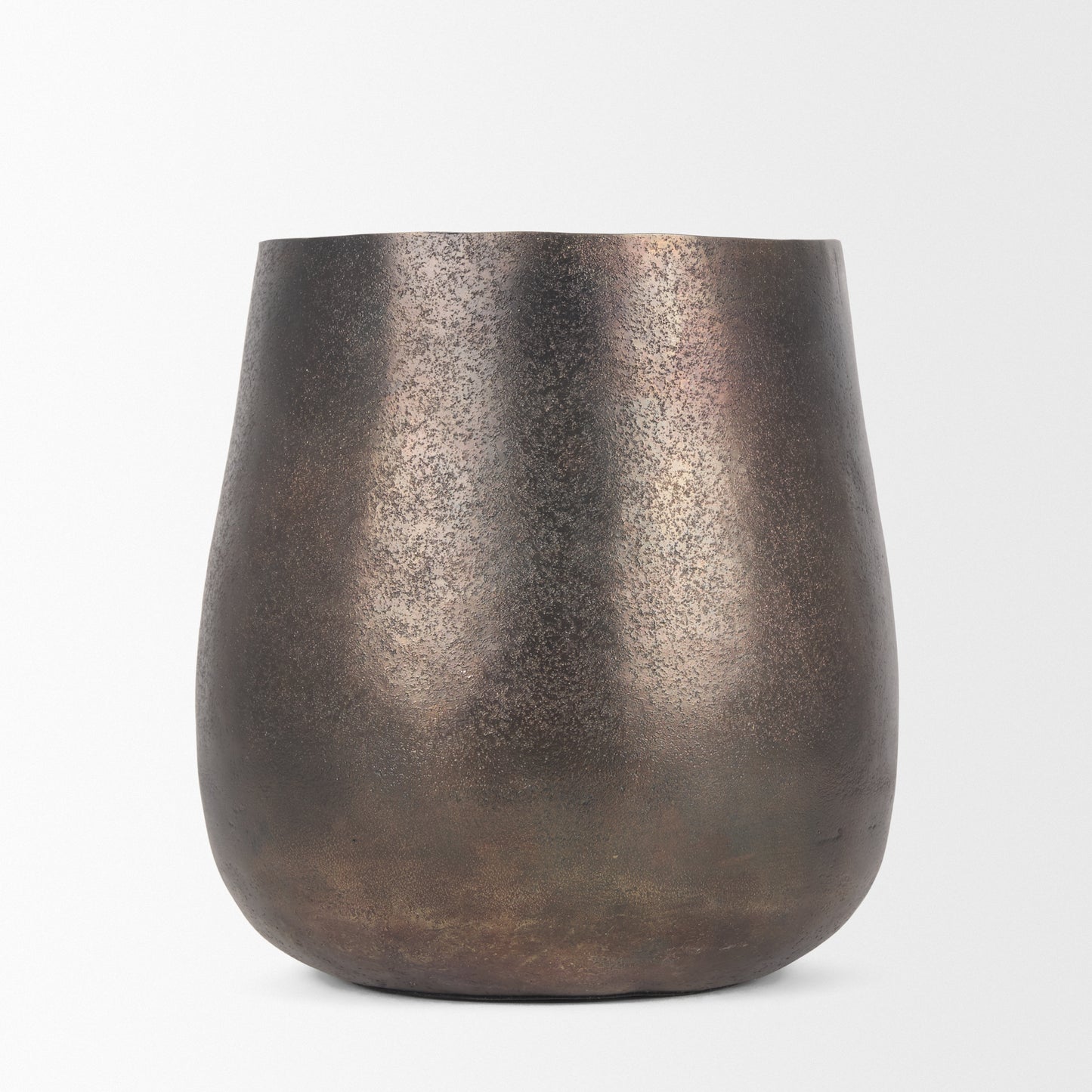 Quade Small Gold Metal Planter