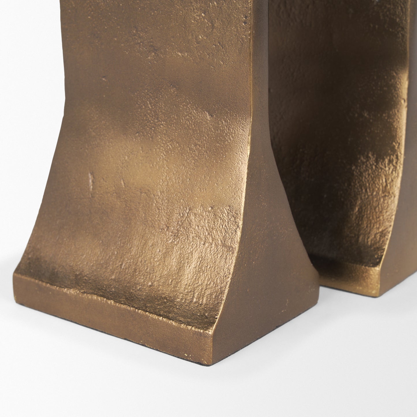 Polli Antiqued Gold w/ Matte Black Metal Taper Candleholders (Set of 2)