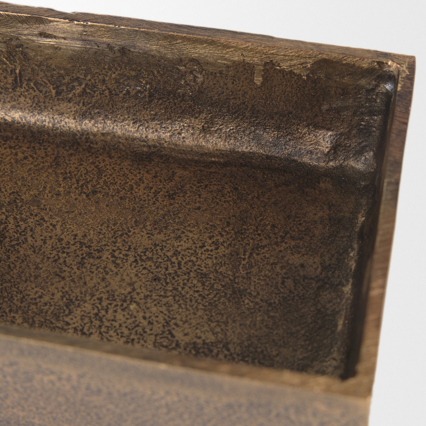 Porschia Small Antiqued Gold Metal Decorative Box