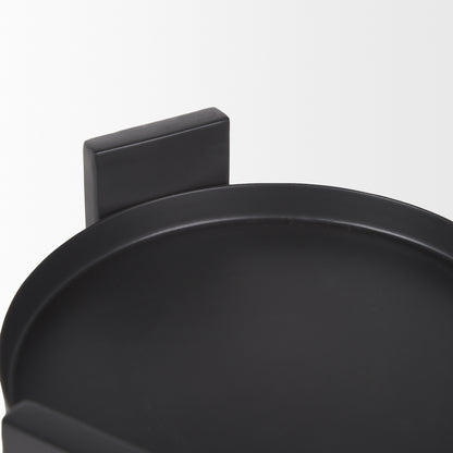 Price Small Matte Black Metal w/ Glass Hurricane Candle Holder