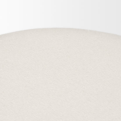 Shaiden Brown Wood w/ Cream Fabric Stool