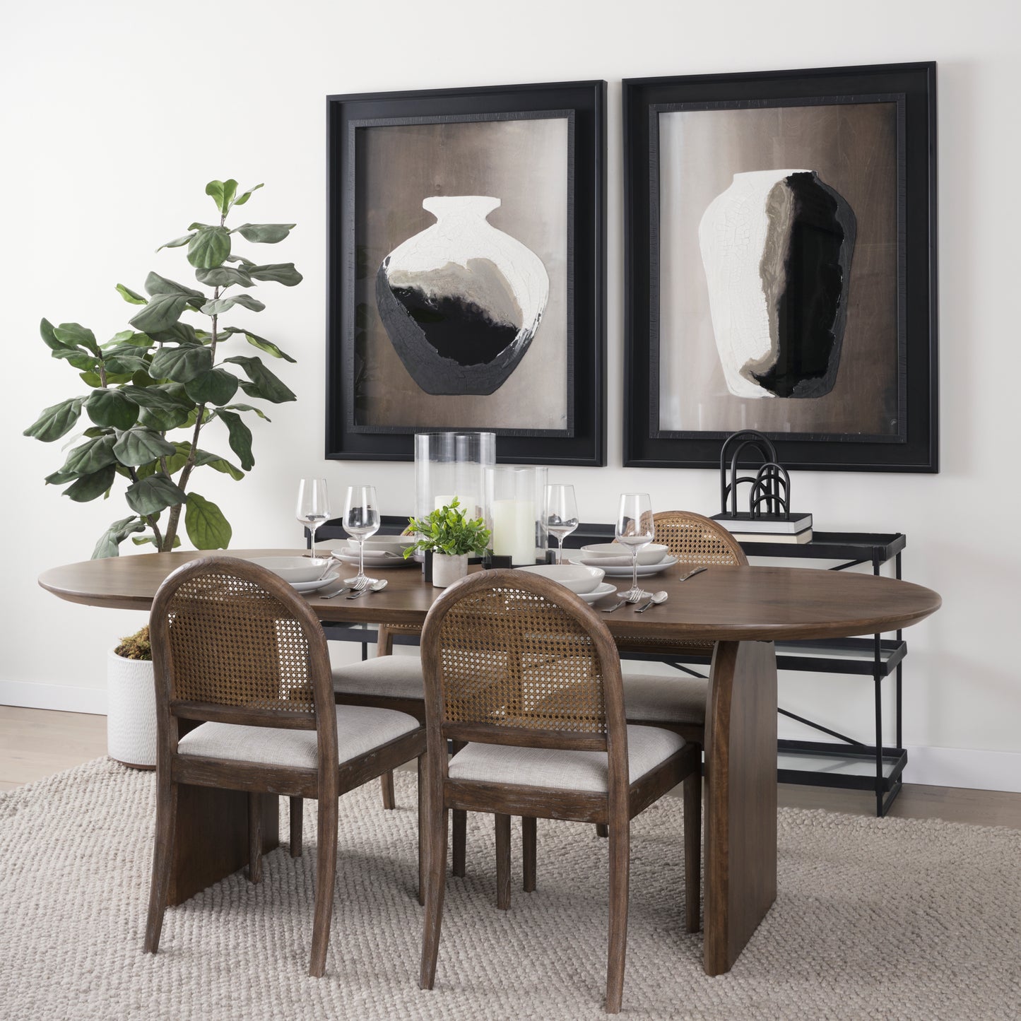 Price Small Matte Black Metal w/ Glass Hurricane Candle Holder