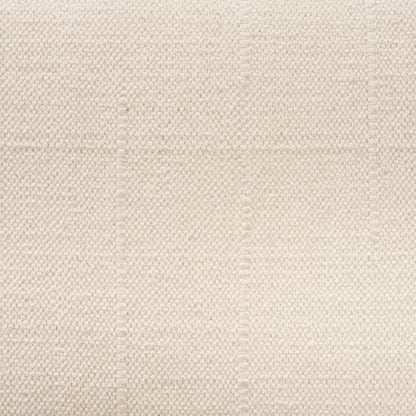 Shae Brown Wood w/ Oatmeal Fabric Bench