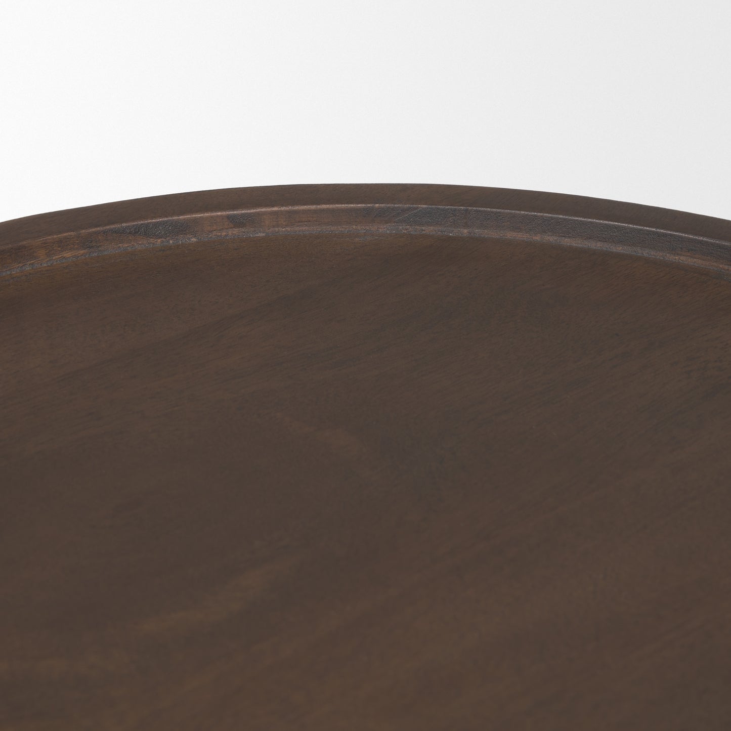 Takoda Dark Brown Wood Tapered Drum Accent Table