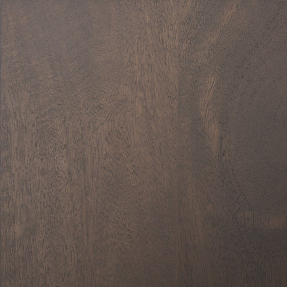 Takoda Dark Brown Wood Tapered Drum Accent Table