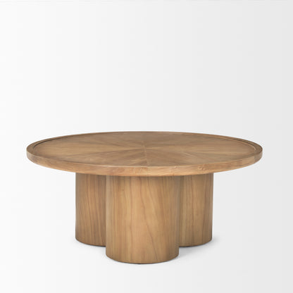 Tavi Medium Brown Round Coffee Table