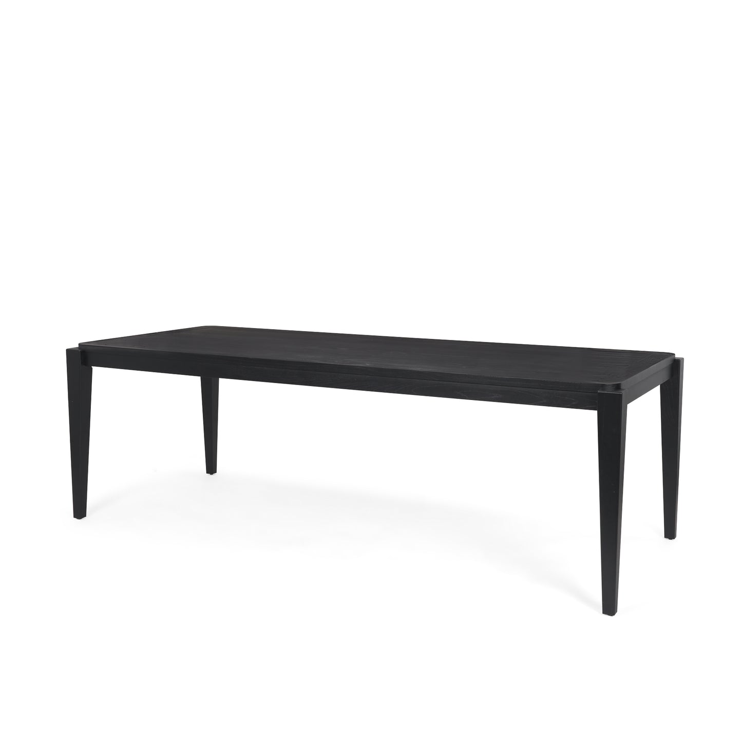 Teva Black Wood Rectangular 92" Dining Table