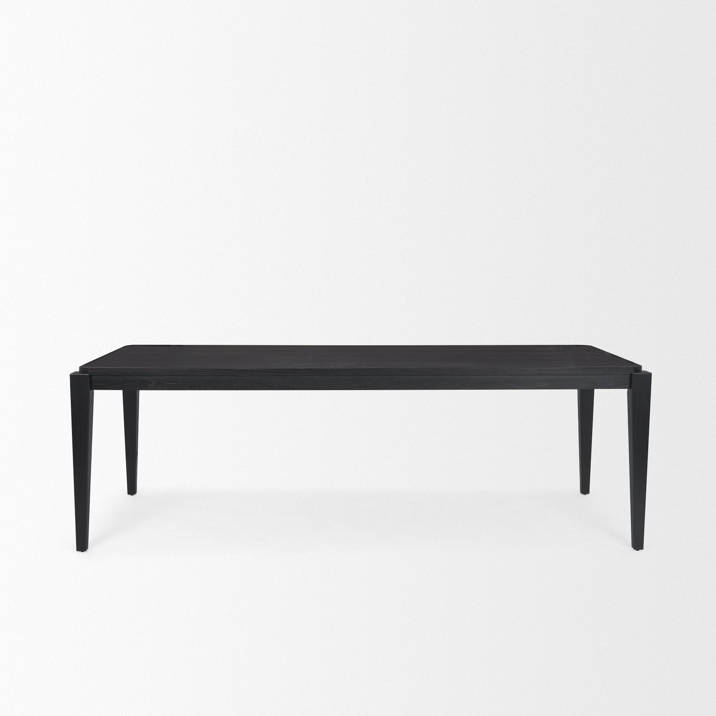 Teva Black Wood Rectangular 92" Dining Table