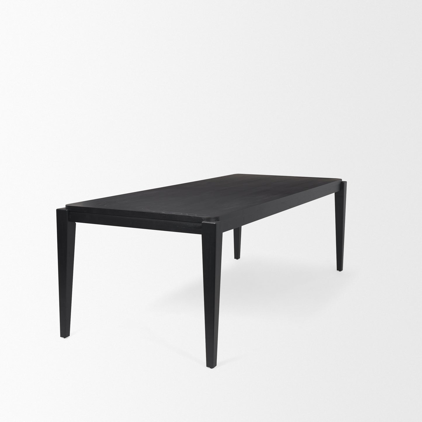 Teva Black Wood Rectangular 92" Dining Table