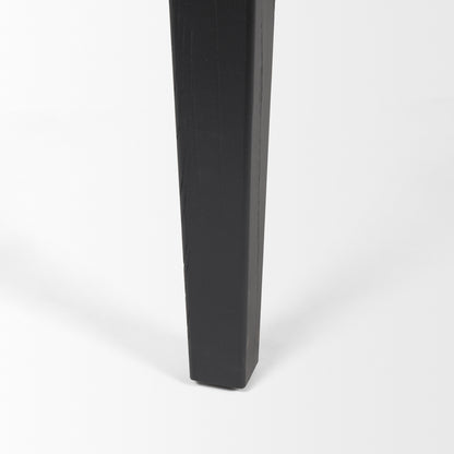 Teva Black Wood Rectangular 92" Dining Table