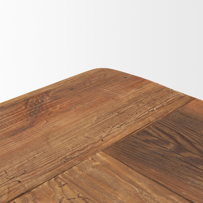 Stetson 94.5" Rectangular Natural Brown Wood Dining Table