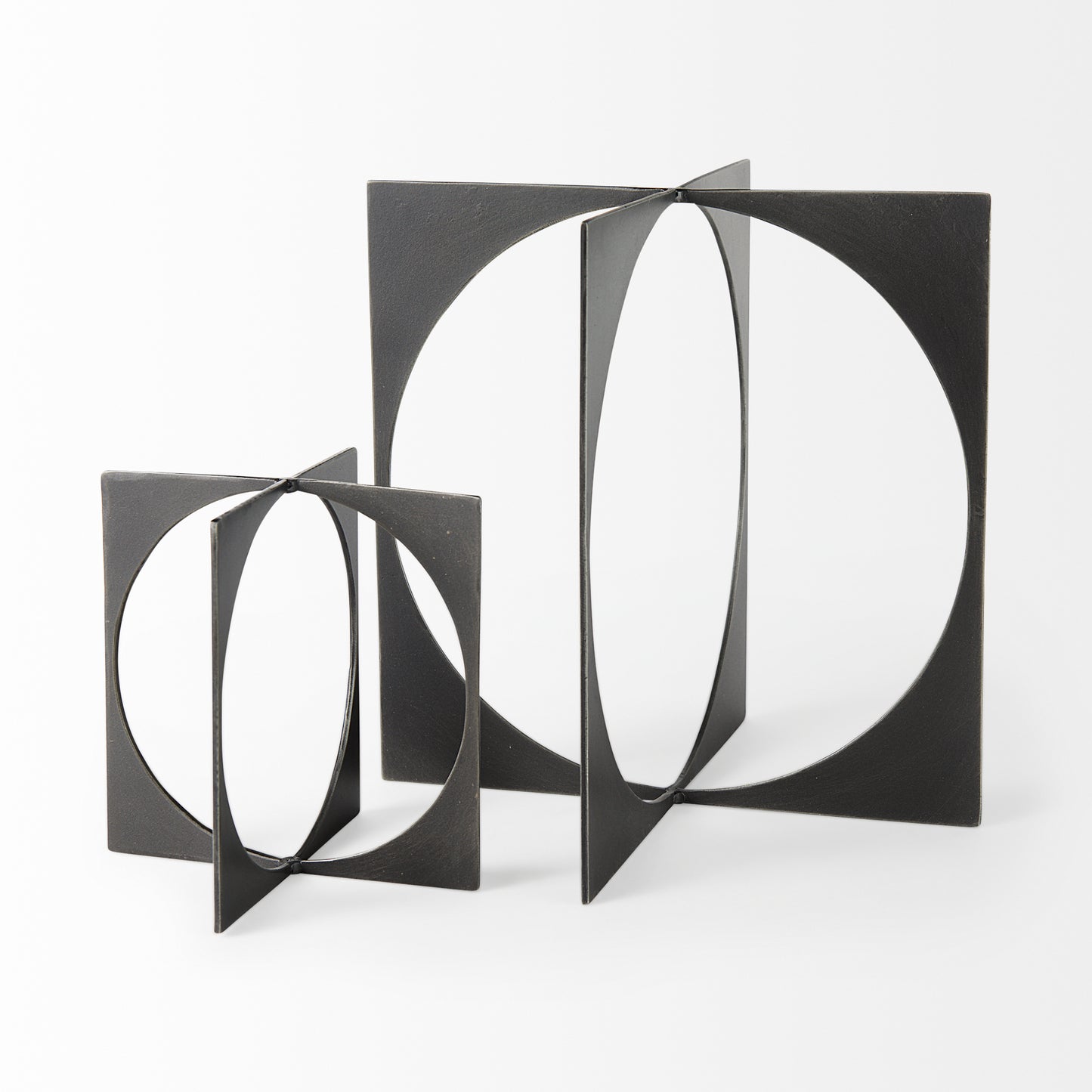 Lima Gunmetal Gray Metal Small Decorative Object