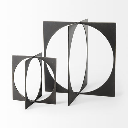 Lima Gunmetal Gray Metal Small Decorative Object