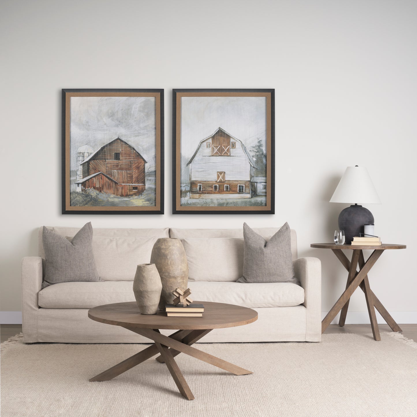 Rundal Small Gray Paper Mache Vase