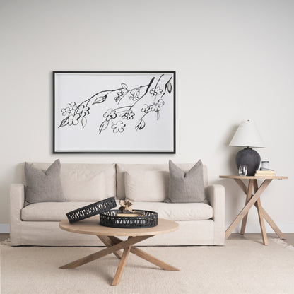 Thea Matte Black Wicker Trays (Set of 2)