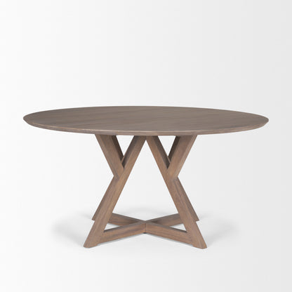 Jennings 60" Light Brown Wood Dining Table
